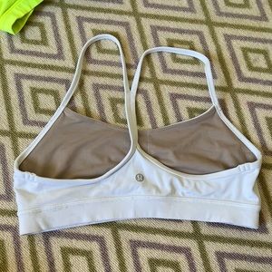lululemon flow Y nulu bra white